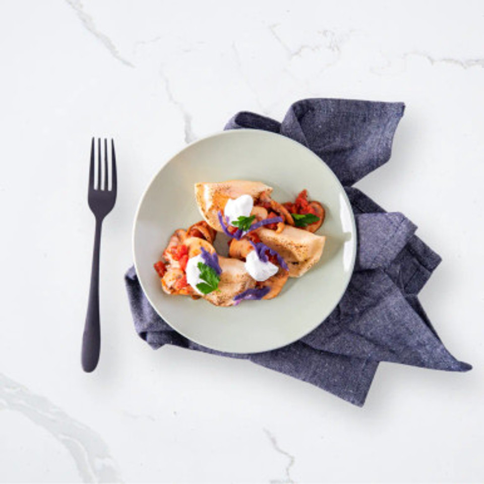 Pierogi in Mushroom & Tomato Gravy - Seattle Sutton's Healthy Eating Pierogi in Mushroom & Tomato Gravy - Seattle Sutton's Healthy Eating