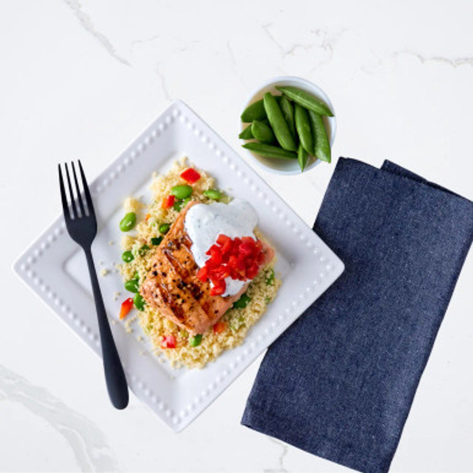 Grilled Salmon with Creamy Dill Sauce - Seattle Sutton's Healthy Eating