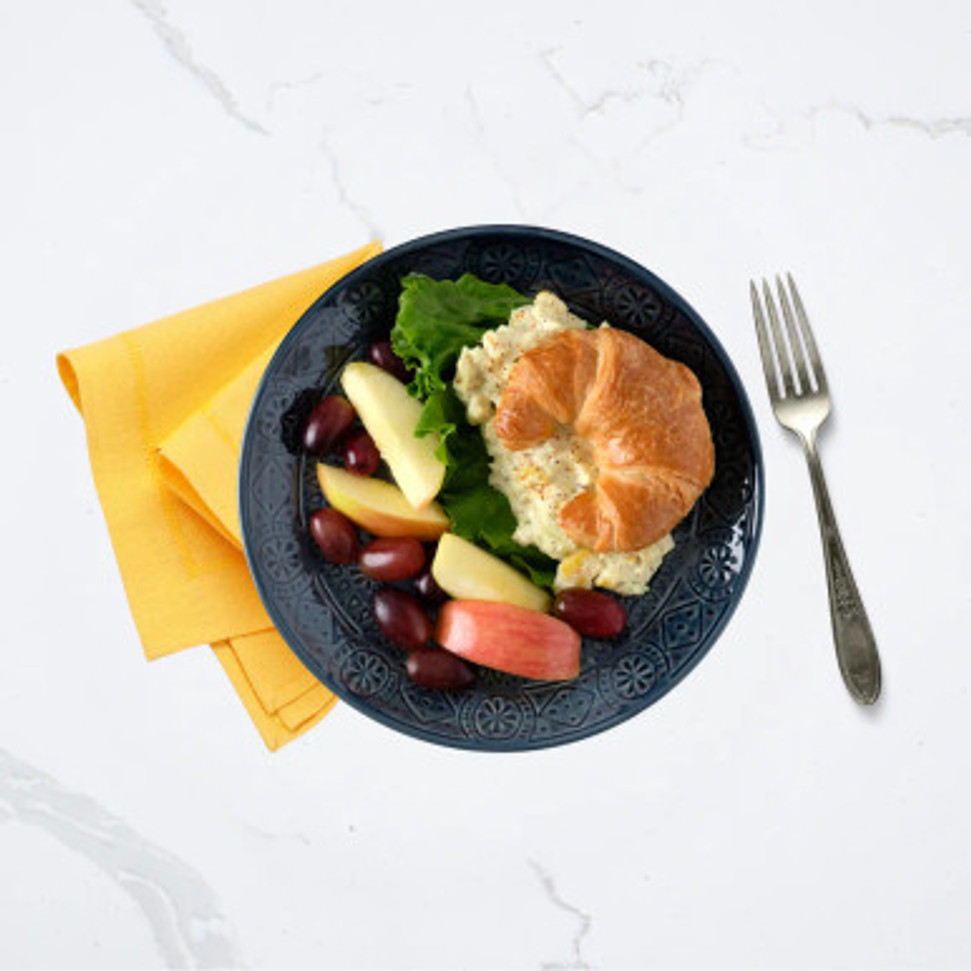 Egg Salad Croissant Sandwich with Fresh Fruit - Seattle Sutton's Healthy Eating