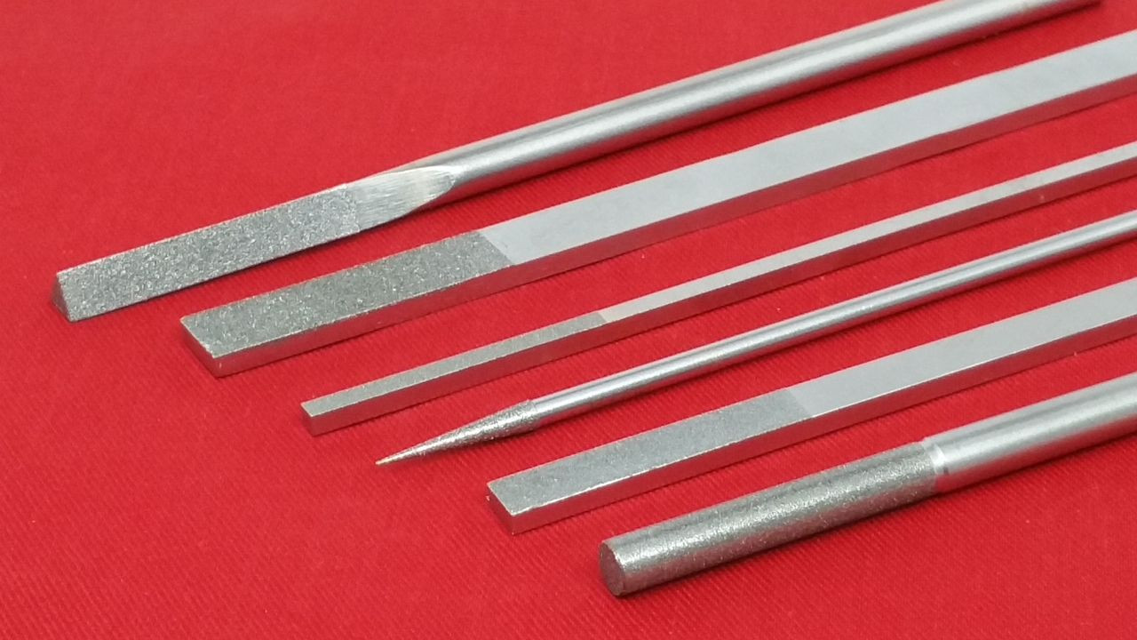 Diamond Hand File 1/4" Round with Flat End 100 Grit Triatic, Inc.