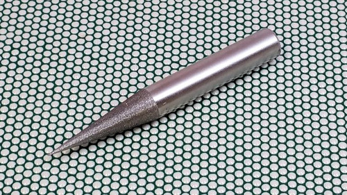 Diamond Tapered Hone 3/8" Diameter,  3" Overall Length with 16° Angle; 200/230 Grit Diamond