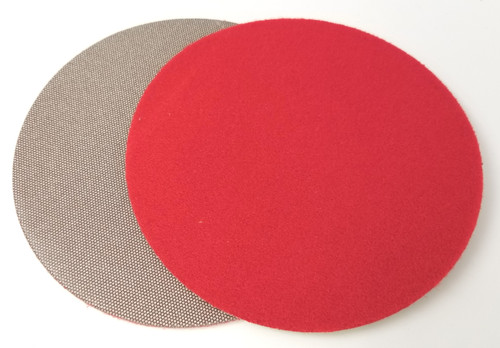 5" Electroflex Diamond Disc with Velcro Backing; 200 Grit Diamond (Red)