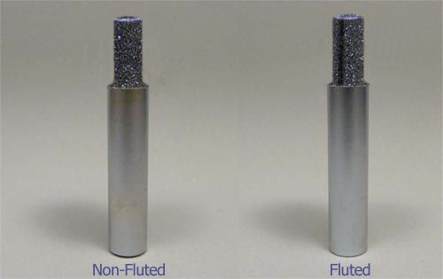 1/4" X 1-1/2" X 1/4" X 2-1/2" OAL Fluted Diamond Router