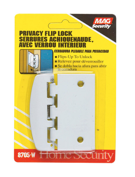 DOOR FLIP LOCK  STL WHT