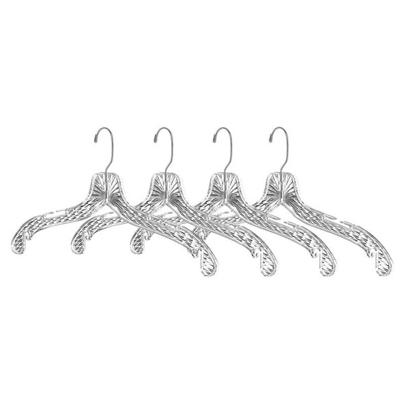 HANGER CLEAR PLASTIC 4PK