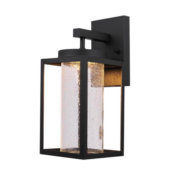 WALL SCONCE MATT BLK 13"