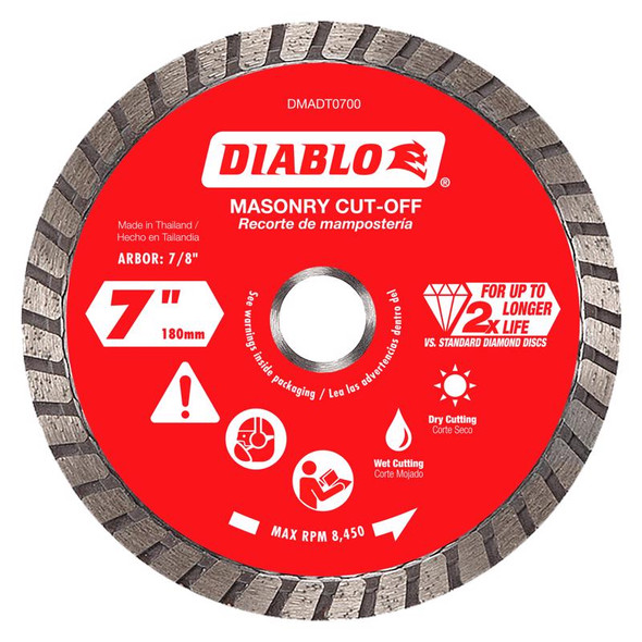 MASONRY CUT-OFF DISC 7"