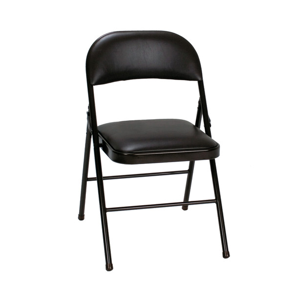 FOLDNG CHAIR VNYL BLK