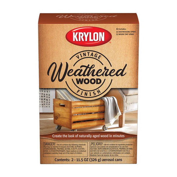 PAINT KIT WTHRD WOOD 2PK