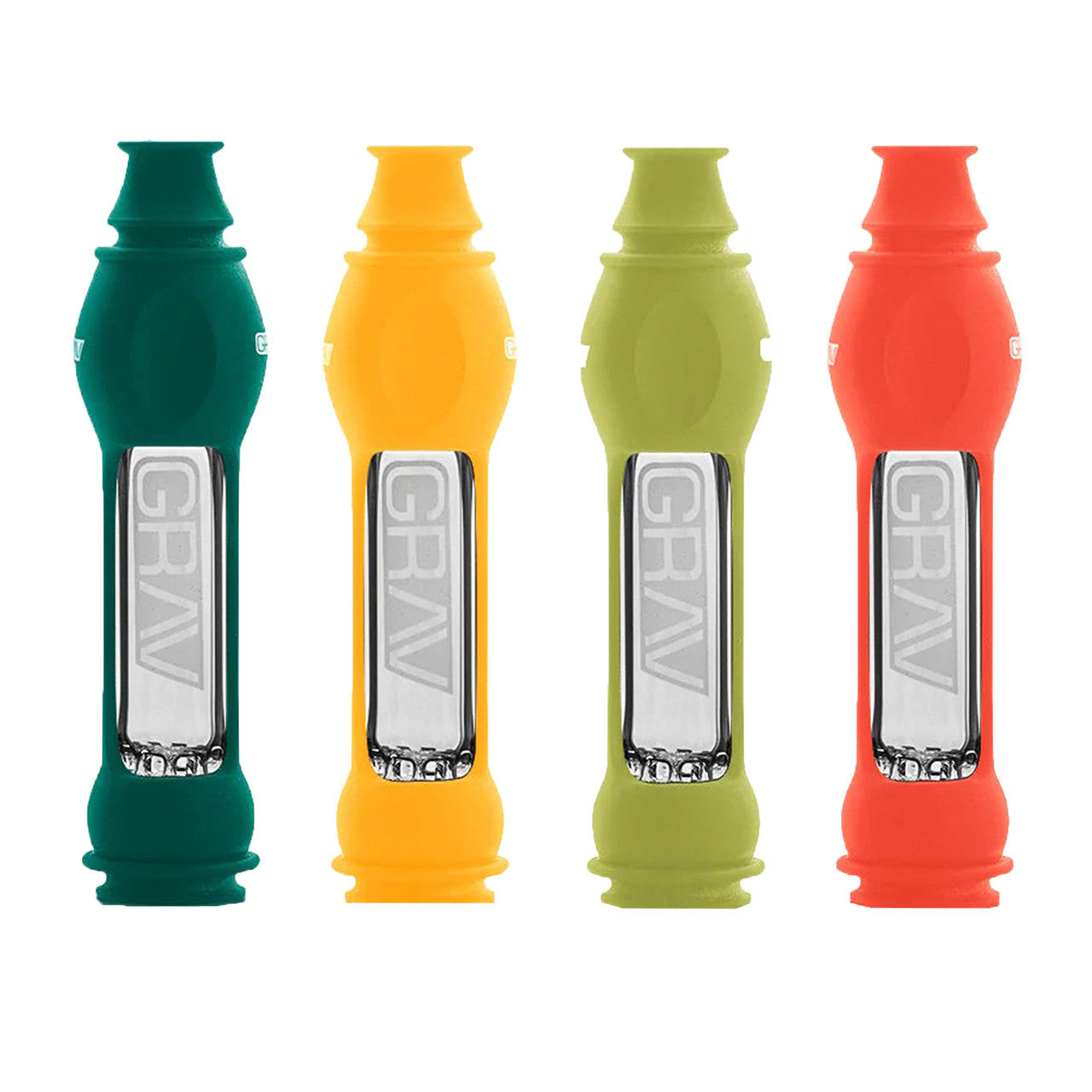 GRAV® - 4" 16mm Octo-Taster Chillum with Silicone Skin - SWED