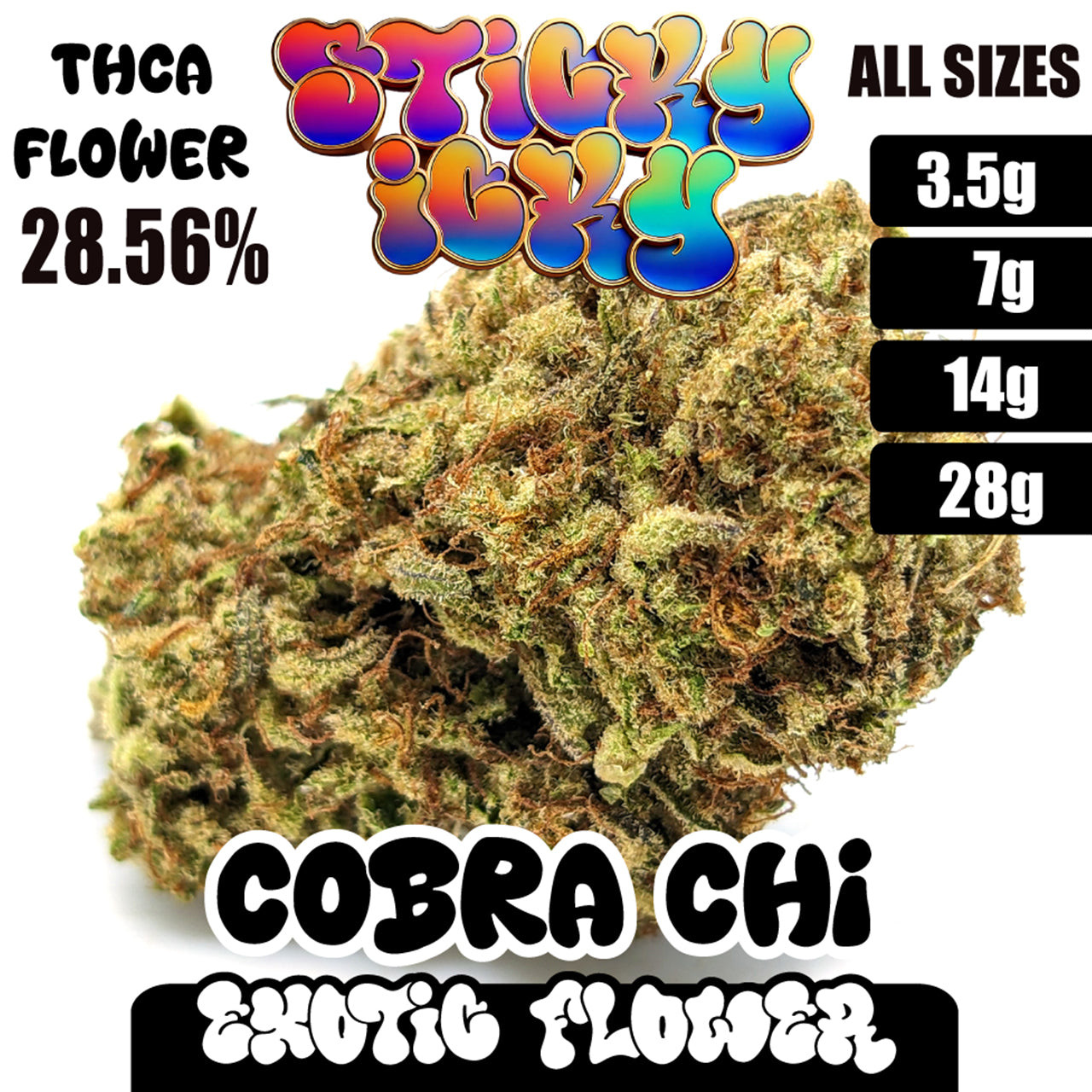 Sticky Icky - THCA Exotic Flower - Cobra Chi [Hybrid]