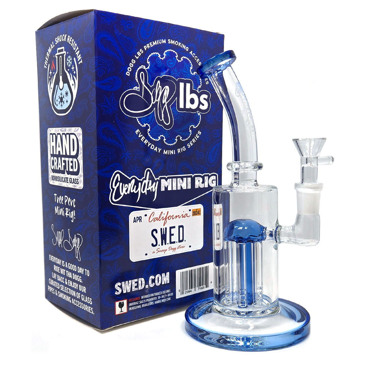 Snoop Dogg lbs - Everyday 8.7" Assorted Color Tree Perc Rig Water Pipe - SWED