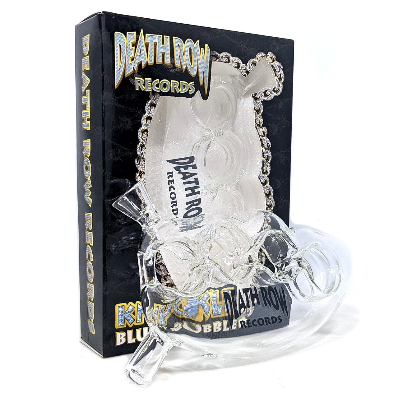 Death Row - 6" Knuckle Blunt Bubbler - Clear