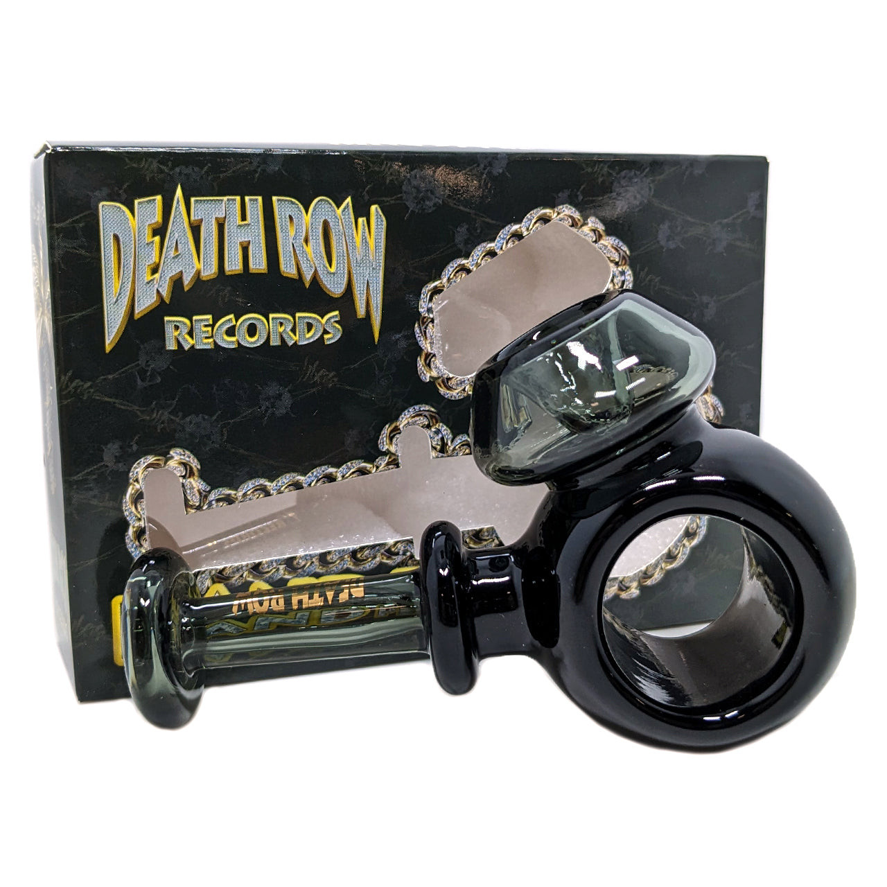 Death Row - 4" Ring Hand Pipe - Smoke