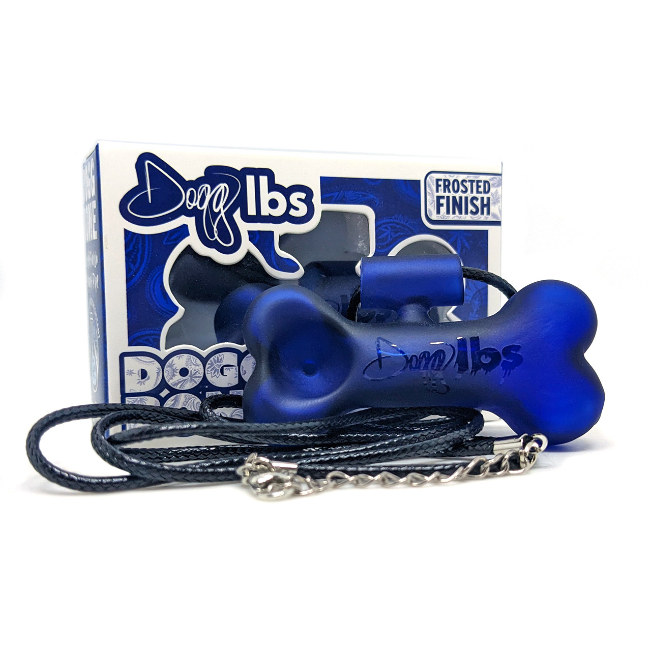 Dogg lbs - 3" Mini Dogg Bone Hand Pipe Necklace - Blue