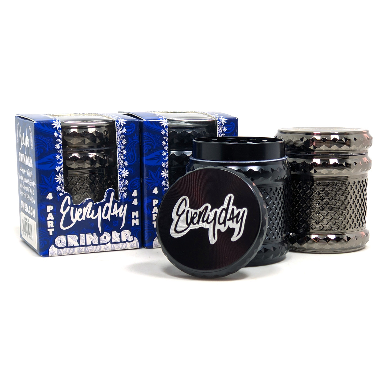 Everyday - 1.7" 4 Part Zinc Gem Grid Grinder