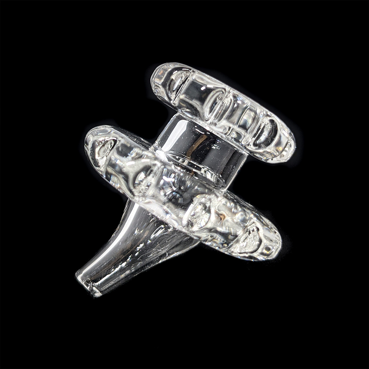 29mm Clear Gear Shape Carb Cap - Single