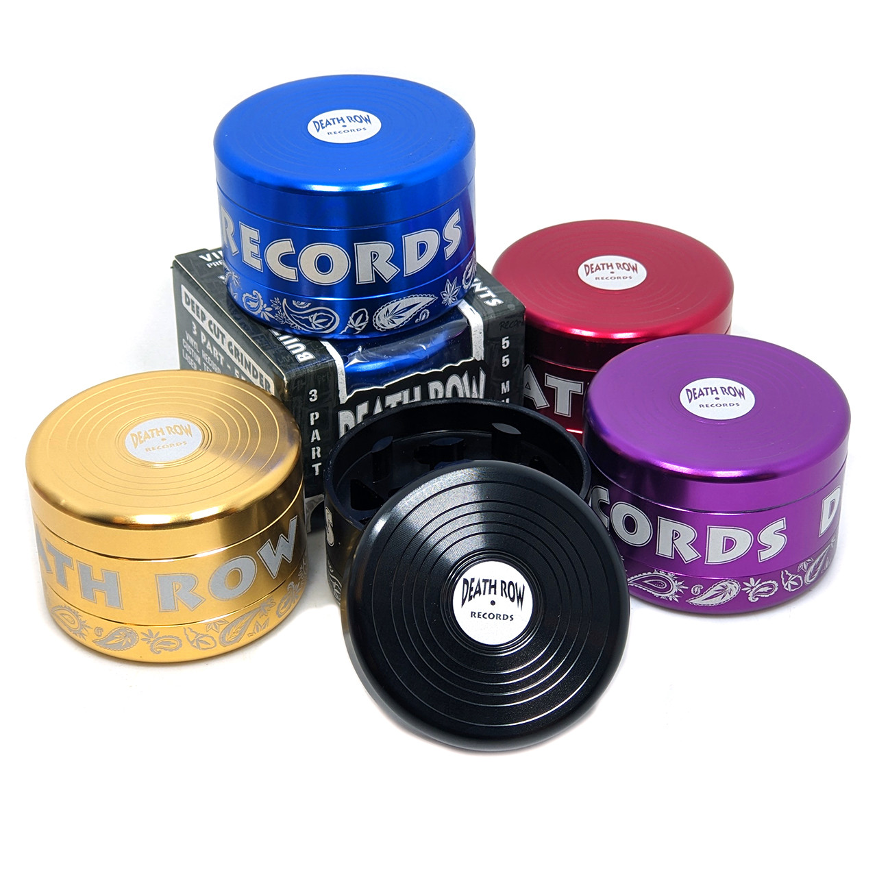 Death Row Records - Deep Cut Blunt Grinder 55mm 3 Part