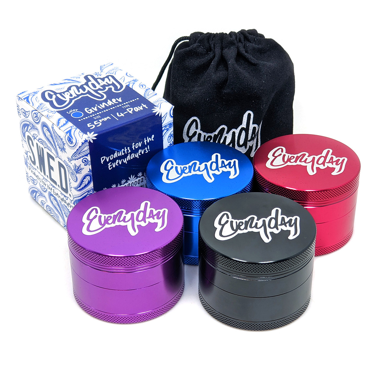 Everyday - Aluminum Grinder 55mm 4 Part