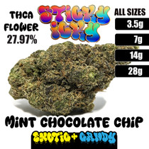 Sticky Icky - THCA Exotic+ Candy Flower - Mint Chocolate Chip [Hybrid]