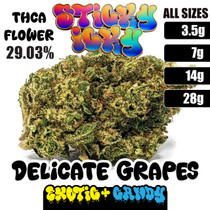 Sticky Icky - THCA Exotic+ Candy Flower - Delicate Grapes [Indica]