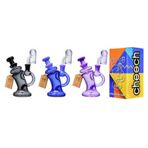 Cheech Glass - 6" Full Color Recycler Water Pipe - with 14M Banger - SWED