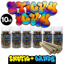 Sticky Icky - THCA Pre-Rolls 1.5g - Exotic Plus Candy - 10ct Jar