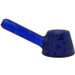 Dogg lbs - 5" Sitting Frosted Paisley Spoon Hand Pipe with Cap - Blue