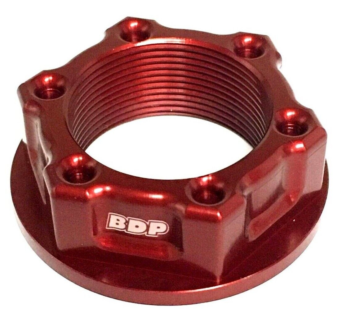 NICECNC Billet Steering Stem Nut & Washer Kit – Suzuki RM85 2002-2008 – Blue Anodized