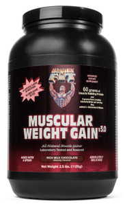Muscular Weight Gain Chocolate 2.5 Lbs. Muscular Weight Gain Chocolate 2.5 Lbs.