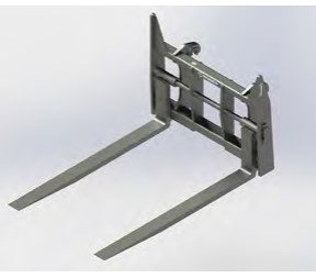 60" FLOATING PIN CARRIAGE FOR WHEEL LOADERS | JCB 411-416 5 x 6 x 72" forks (forks included)