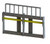 48" FLOATING PIN CARRIAGE FOR WHEEL LOADERS | blank-no mounts 10,000 lb cap, 2.25" shaft
