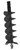 AGGRESSOR® AUGER BIT | 24" x 3' aggressor auger 2" Hex