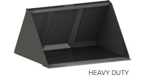 Heavy duty light material bucket 54" (17.6 ft³) CII mount