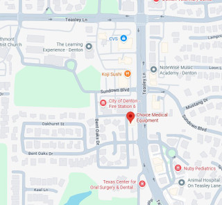 Choice Medical Equipment Location Map