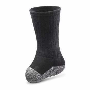 Transmet Black Amputation Socks - Large - Ultra Soft & Breathable (Pair)