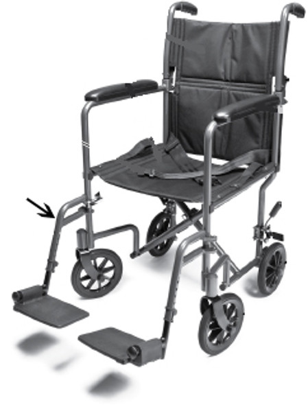 Blue Front Rigging for EJ787-1 Transport Chairs (Pair)