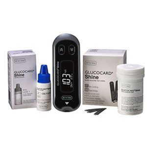 GlucoCard Shine Blood Glucose Meter Kit - 5 Year Warranty