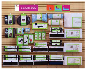 NOVA 8ft Cushion Planogram - Display & Sell More