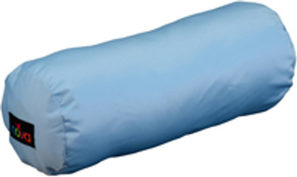 Blue Satin Cervical Pillow: Neck & Body Support, 18" x 7"