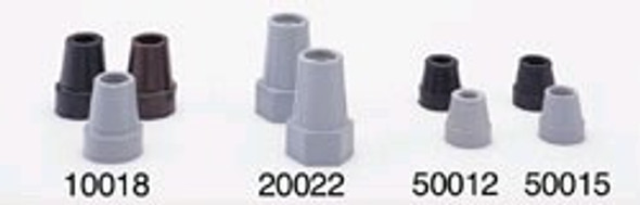 Black Cane Tips (4 Pack) - 1/2" Shaft - Fits 5620, 5621, 5622