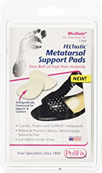 FELTASTIC Metatarsal Pads (Small) - Foot Pain Relief & Support