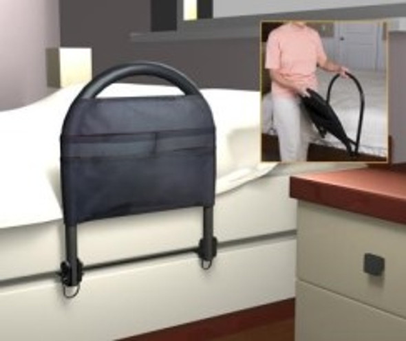 Bed Rail Organizer with Ergonomic Handle - Portable & Secure - 400lb Capacity