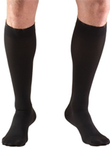 Extra-Firm 30-40 mmHg Below Knee Compression Socks (Black, Pair)