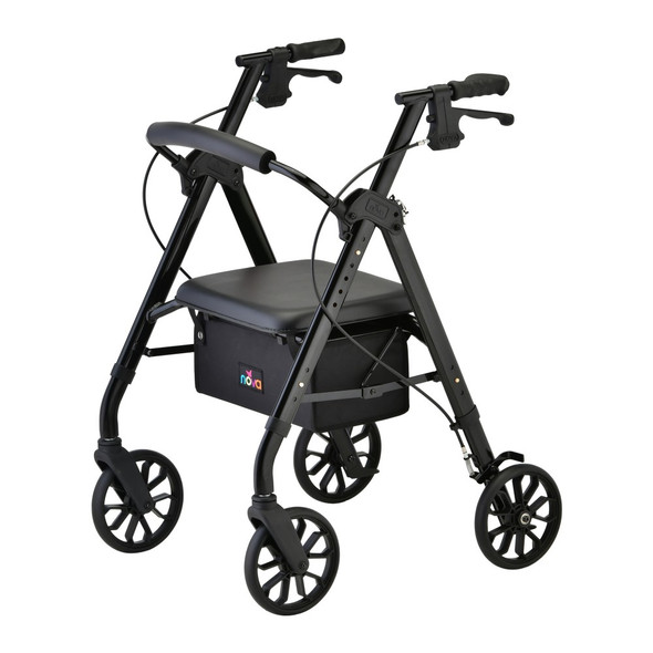 Star 8 Wb Rolling Walker - Black