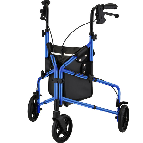 Active Three Wheel Kd Rollator - Blue