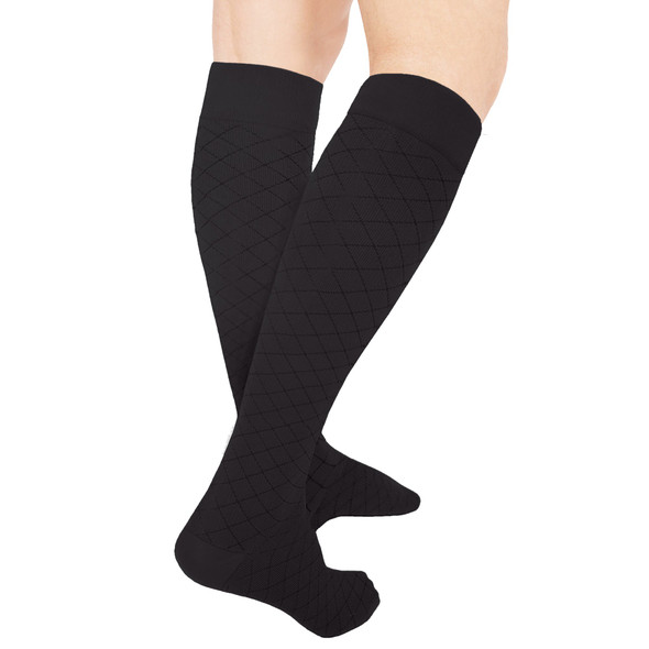 Microfiber Unisex Diamond Pat 8-15 Knee