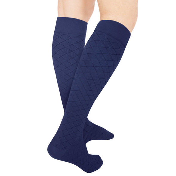 Microfiber Unisex Diamond Pat 8-15 Knee