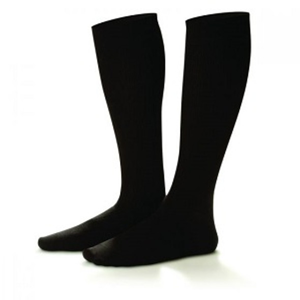 Men's Black Compression Dress Socks - Firm Support (Small)
