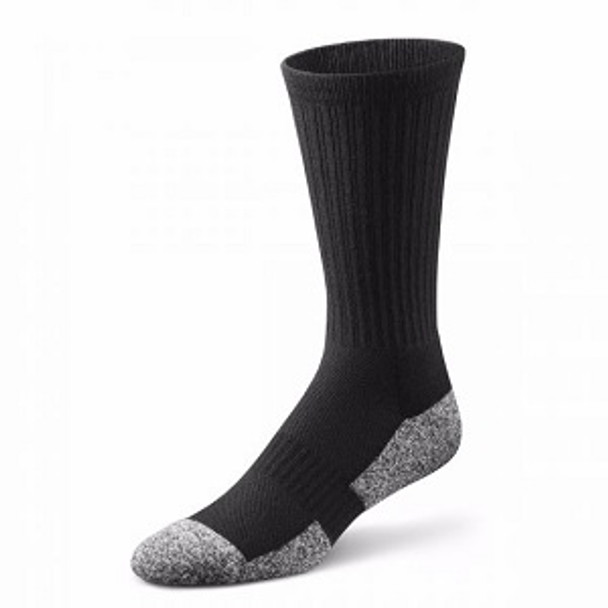 Diabetic Comfort Crew Socks - White, Small (Men's 6.5-8/Women's 7.5-9)